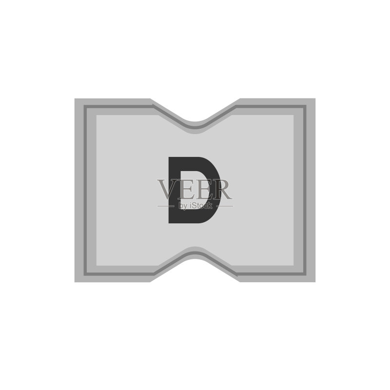 字母D标志模板设计图标素材