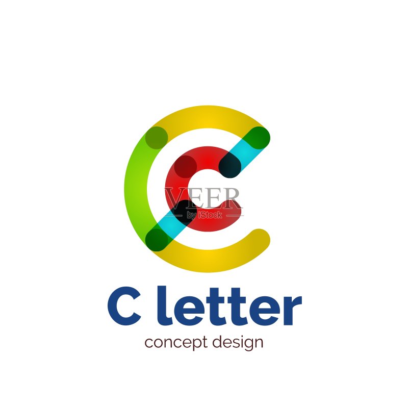 现代简约的字母概念标志图标素材