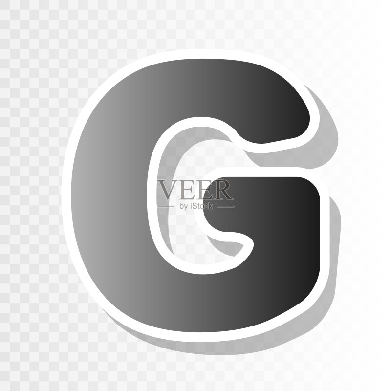 字母G标志设计模板元素图标素材