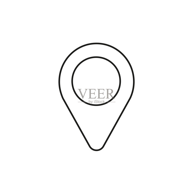 地标地图指针图标图标素材