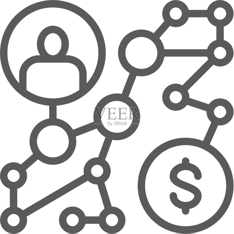 商业战略成功之路算法图标素材