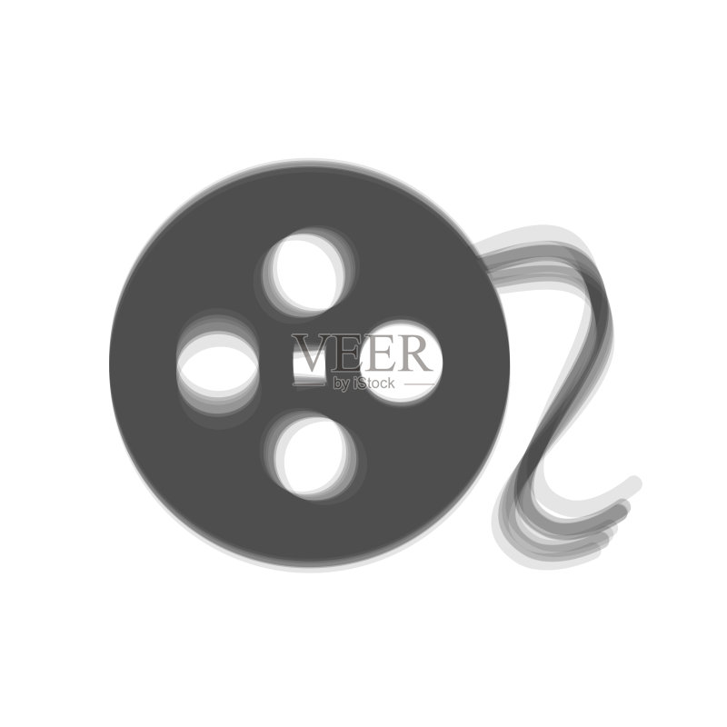 胶卷圆形标志灰色图标图标素材