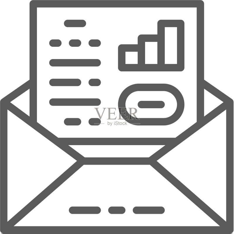 商务沟通:信封图标素材