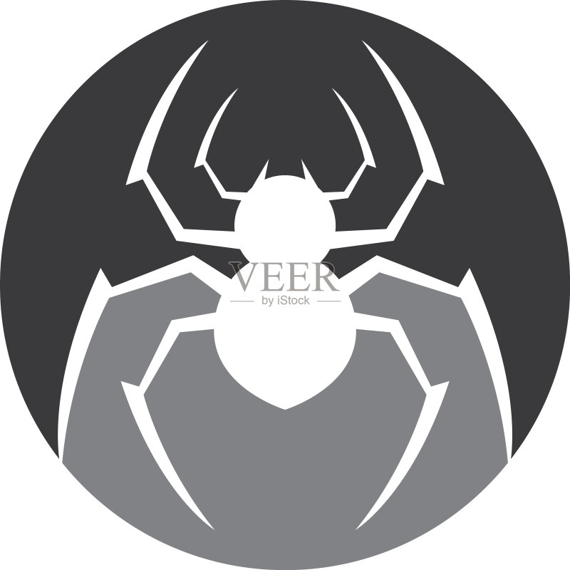 蜘蛛Logo模版图标素材