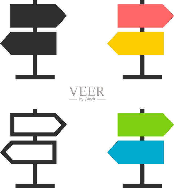 箭头路标图标素材
