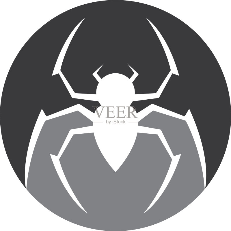 蜘蛛Logo模版图标素材
