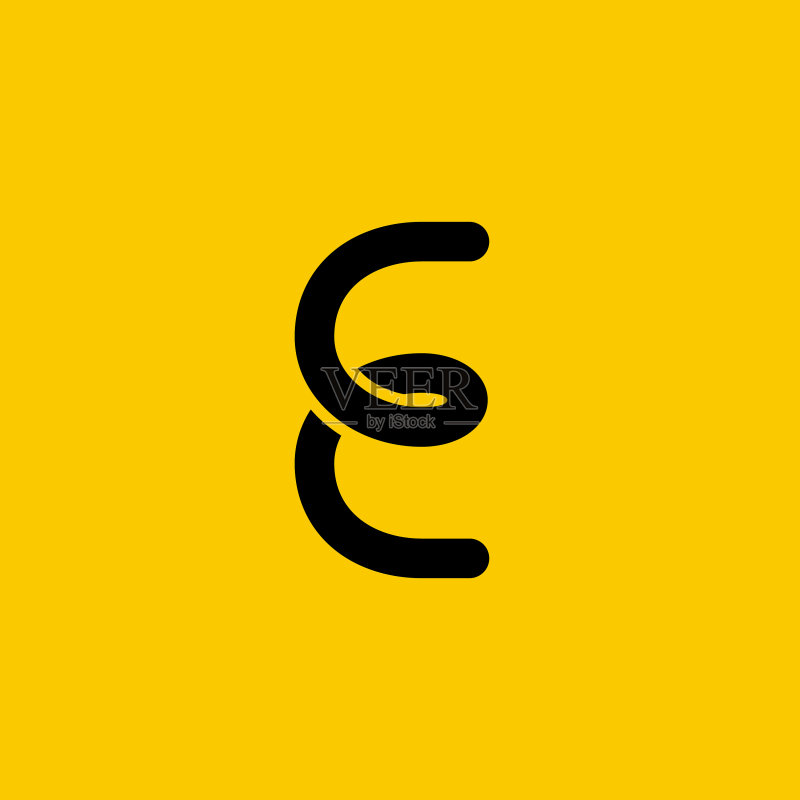 字母E Logo图标设计模板元素图标素材