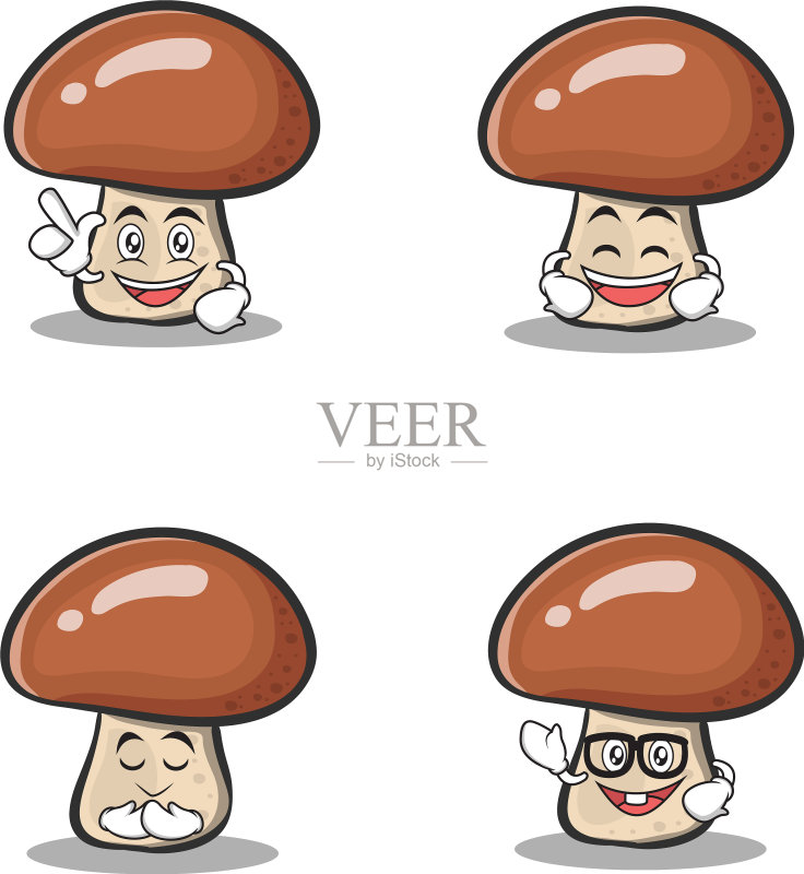 蘑菇卡通人物合集图标素材
