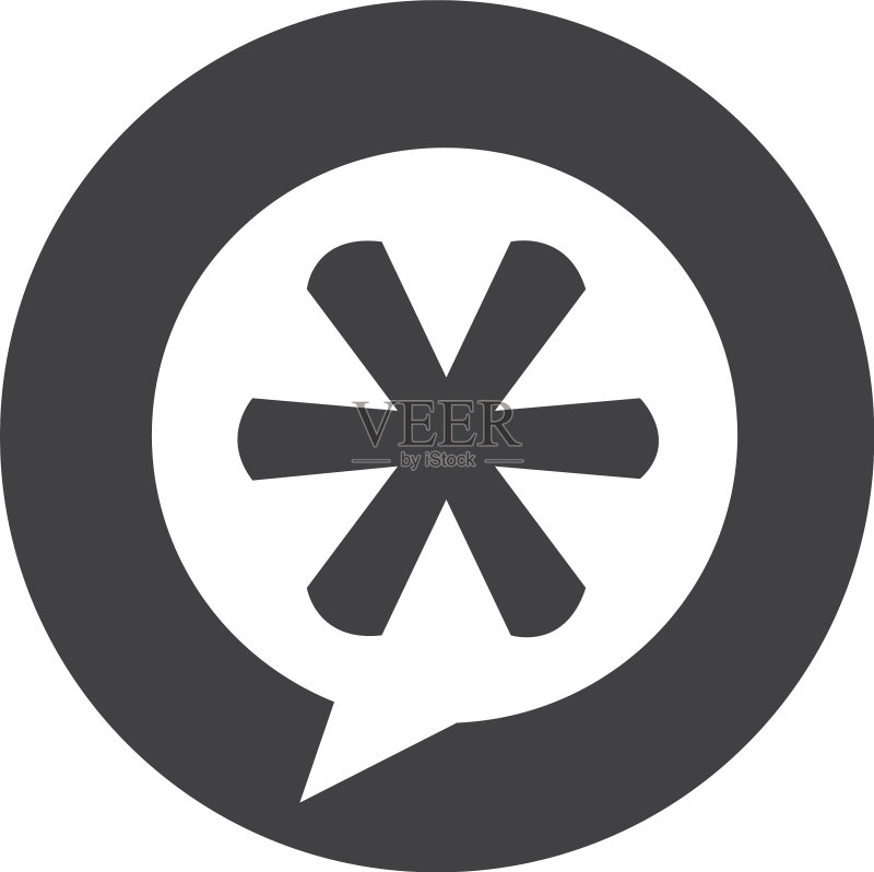 星号脚注符号图标图标素材