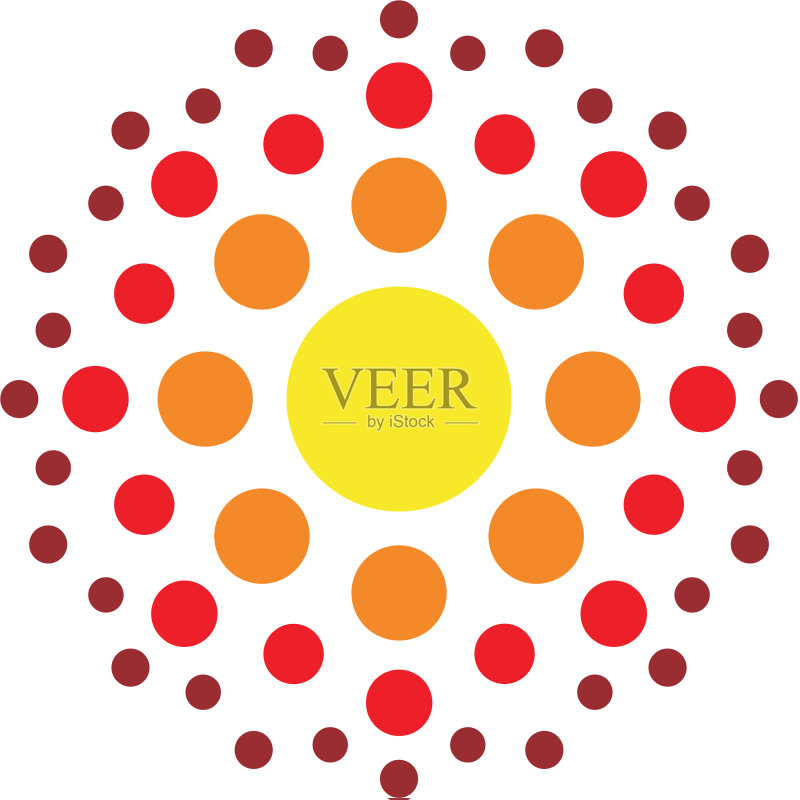 抽象分子logo模板图标素材