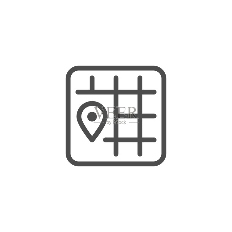位置线性图标图标素材