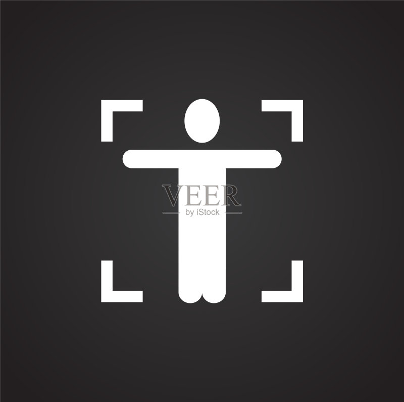 人体扫描相关图标背景图标素材