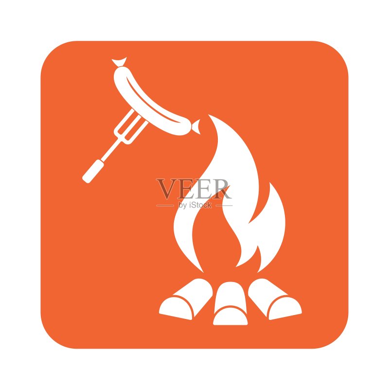 烤香肠图标图标素材