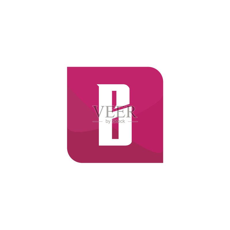字母B标志模板设计图标素材