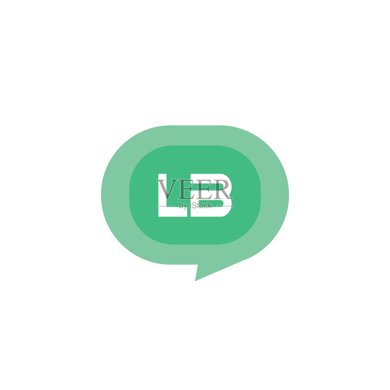 字母logo LB模板设计图标素材