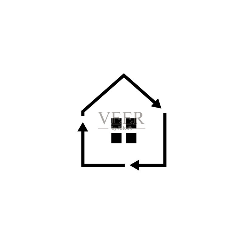 房屋家居回收logo图标图标素材