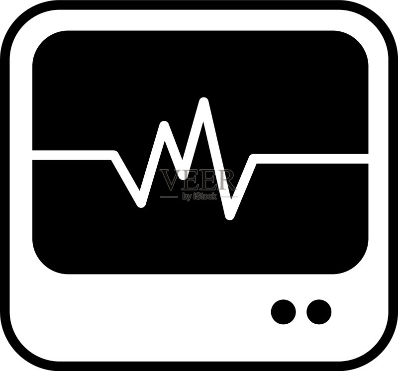 医用监护仪图标图标素材