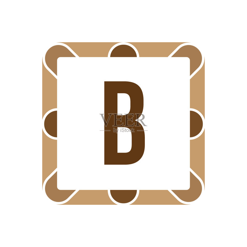 字母B标志模板设计图标素材