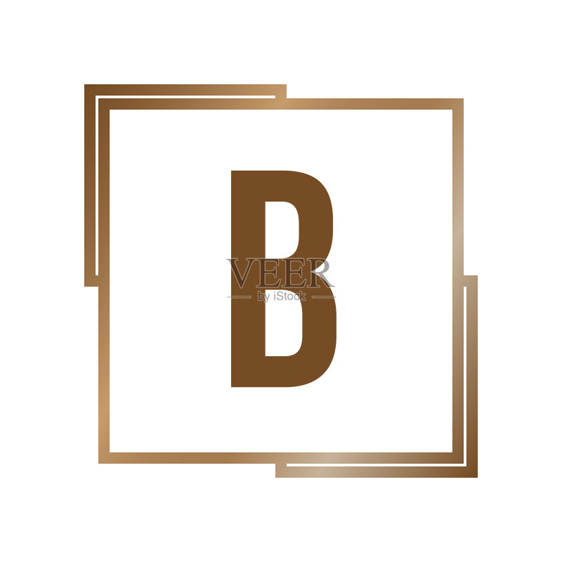 字母B标志模板设计图标素材