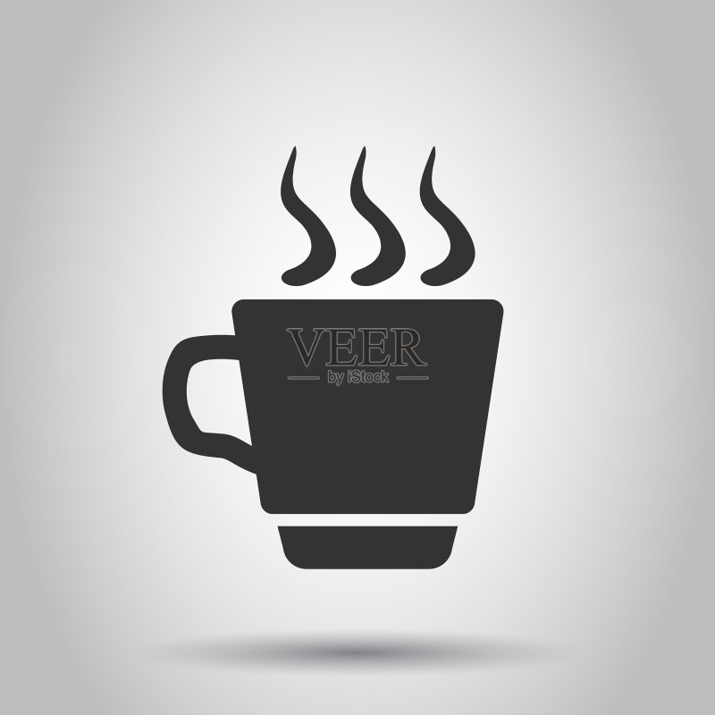 扁平风格咖啡茶杯图标图标素材