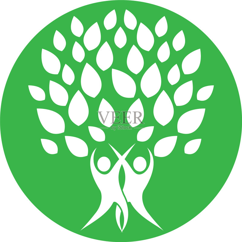 绿叶符号图标素材