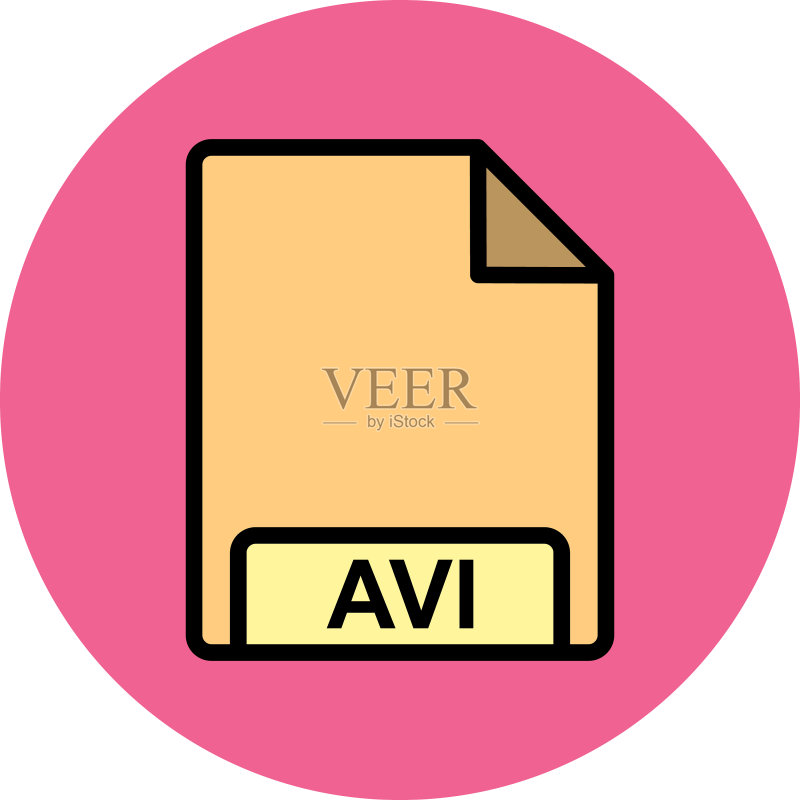 AVI图标图标素材