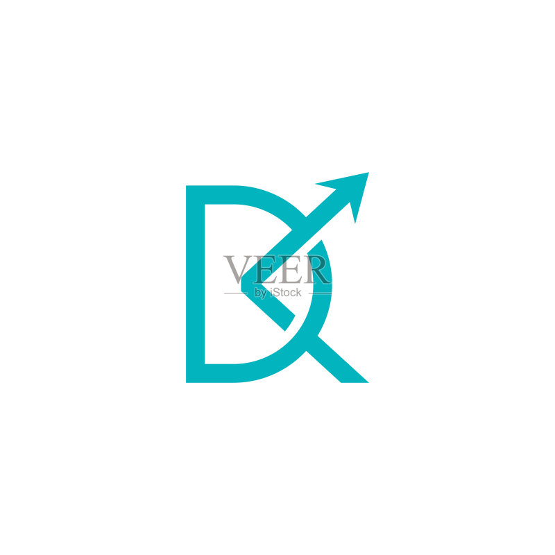 DK字母箭头标志图标素材