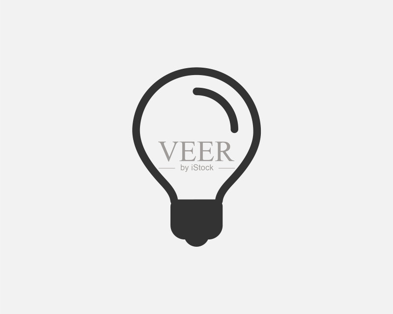 灯泡图标设计概念图标素材