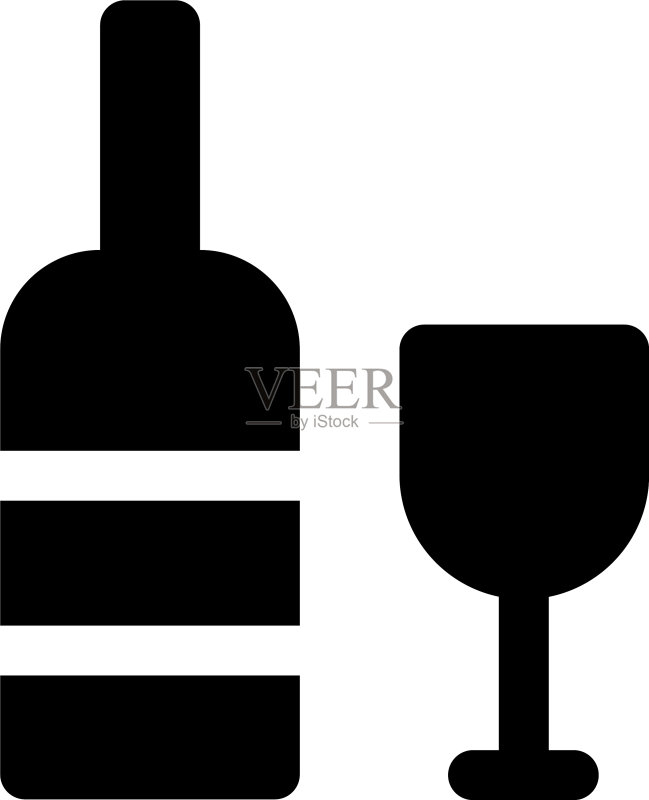 酒瓶图标素材
