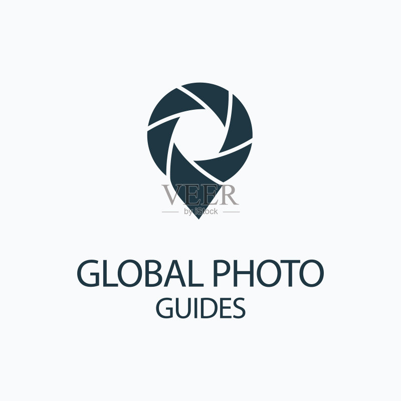 相机定位器logo设计模板图标素材