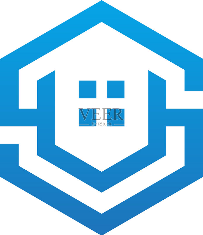 房屋建筑房地产标志图标素材