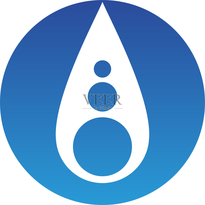 水主题自然Logo和符号模板图标App图标素材