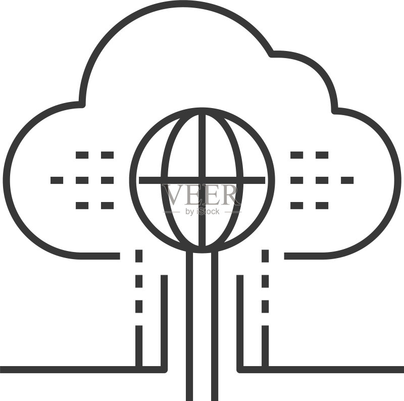 云计算IT平台图标图标素材