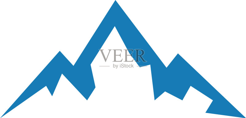 山峰logo图标元素设计模板图标素材