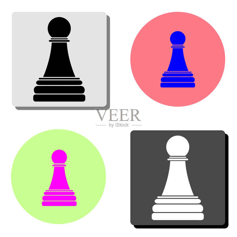 棋类游戏扁平图标图标素材