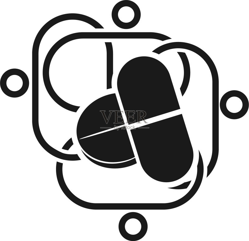 承诺团队合作共同经营黑色标志图标素材