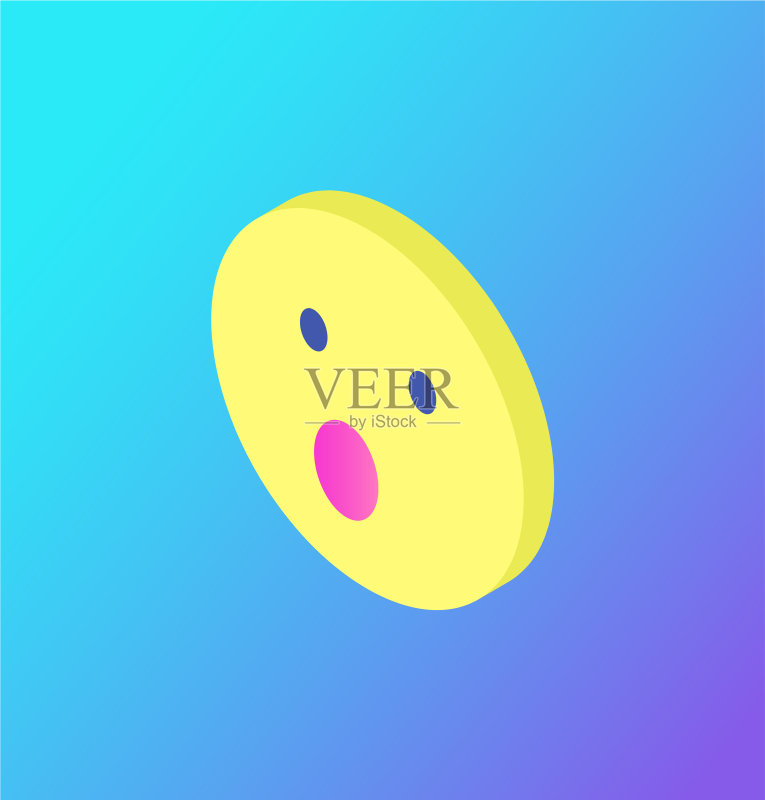 惊讶表情符号社交网络图标图标素材