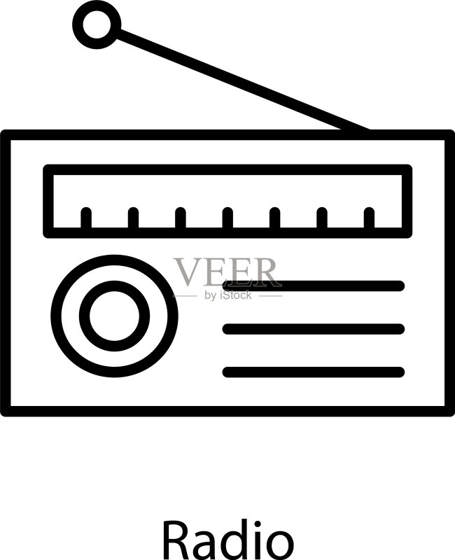 收音机图标素材