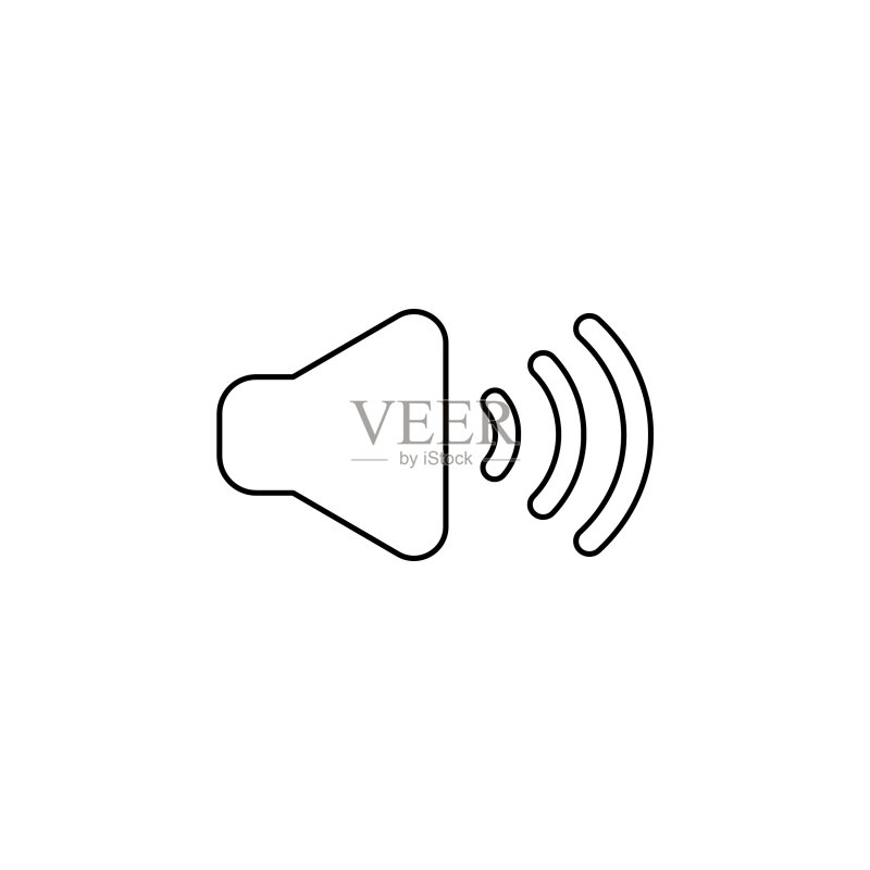 开启声音图标概念图标素材