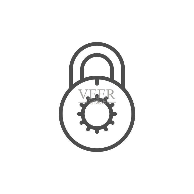 锁线条图标图标素材