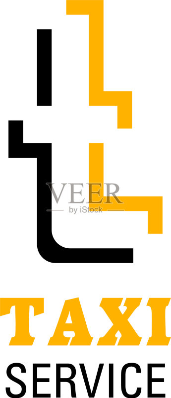 出租车服务T字母图标图标素材