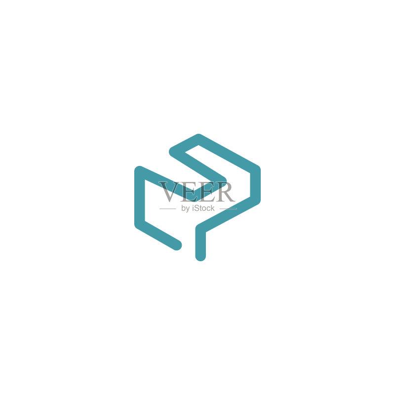 CP或PC字母模板标志设计图标素材