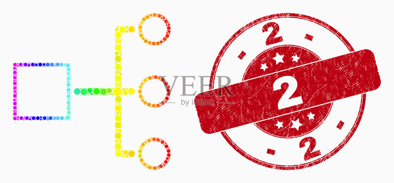 层级关系点状图案图标素材