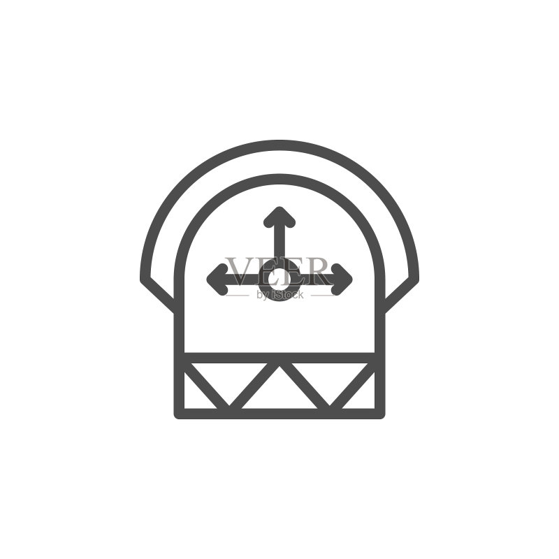 工程计算线性图标图标素材