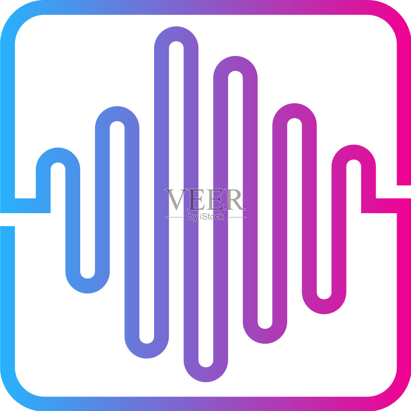 波浪音乐logo图标设计图标素材