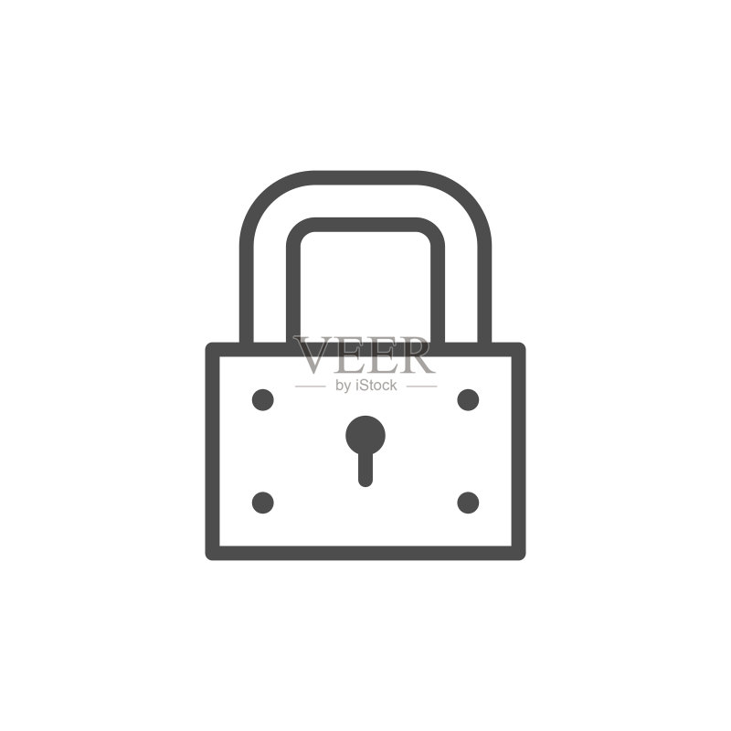 锁线条图标图标素材
