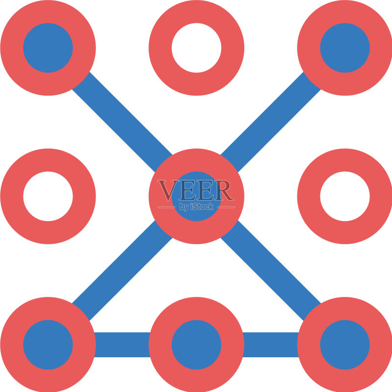 图案锁密码手机安全图标图标素材