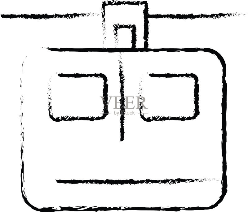 粗线完美的图标或pigtogram图标素材