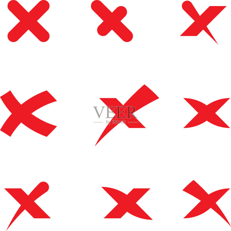 X字母标志模板图标图标素材