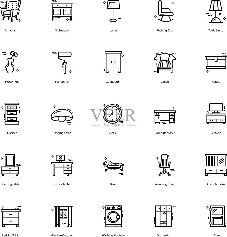 家具图标包图标素材